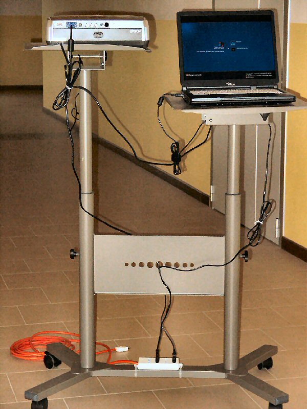 carrello porta pc